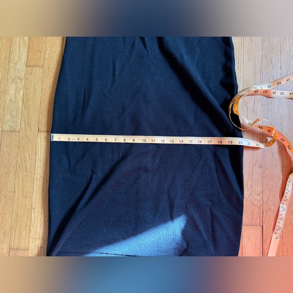 80s Vintage RK Originals Black Knit Long Sleeve Dress - Picture 7 of 7